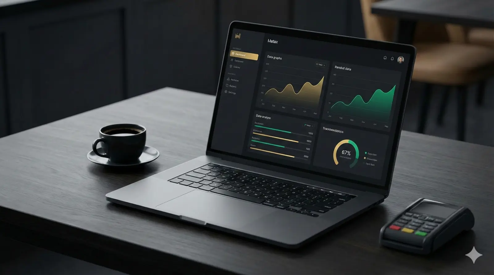 Analytics-Dashboard zur Auswertung von Gutscheinumsatz und Kampagnenleistung.
